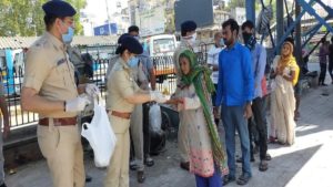 RPF in Delhi walks the extra mile to provide ration and masks