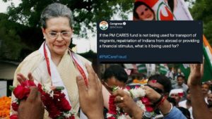 FIR against Sonia Gandhi over PM-CARES tweet