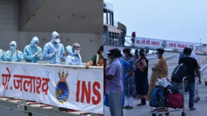 INS JALASHWA BRINGS HOME 588 INDIANS FROM MALDIVES