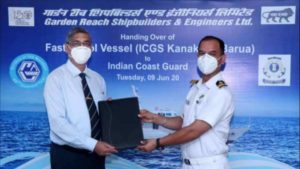 GRSE delivers 5th Fast Patrol Vessel to Indian Coast Guard