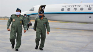 AMIDST BORDER TENSION, WESTERN AIR COMMAND CHIEF VISITS FORWARD BASE