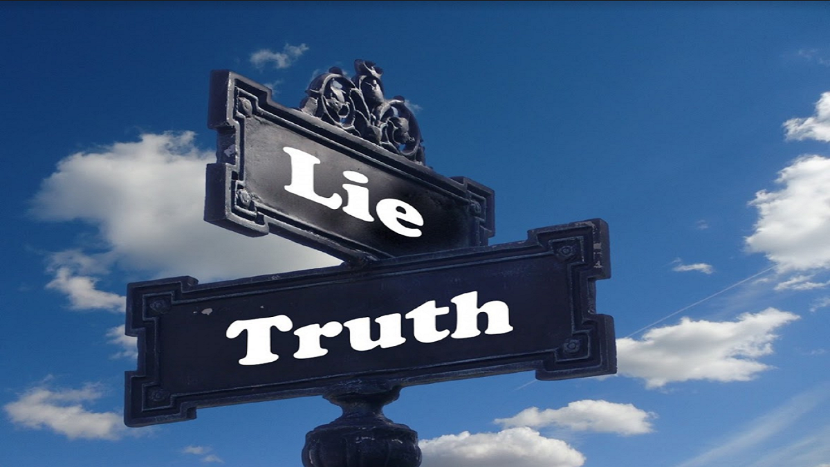 The difference between truth and falsehood