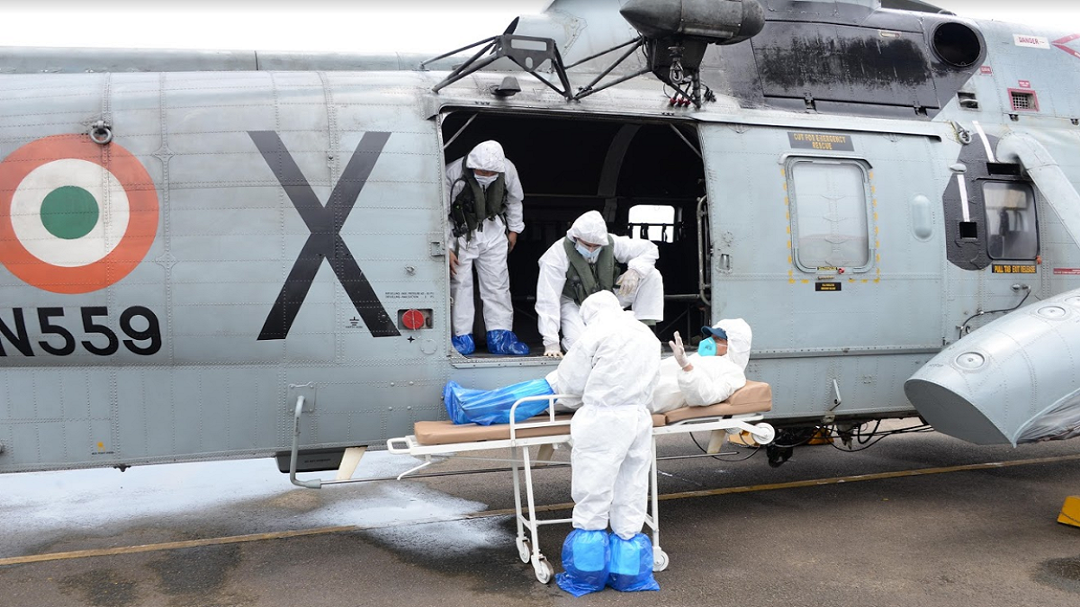 Medical evacuation by Southern Naval Command