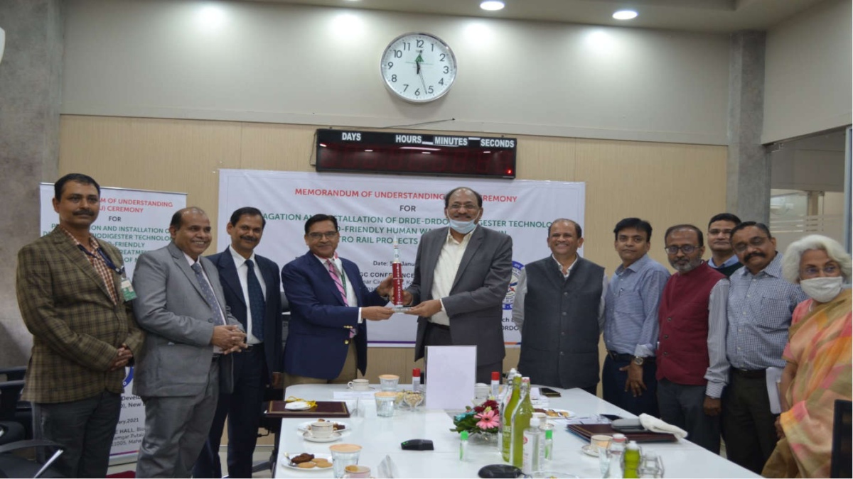 DRDO SIGNS MOU WITH MAHA METRO FOR WATER, ENVIRONMENT CONSERVATION