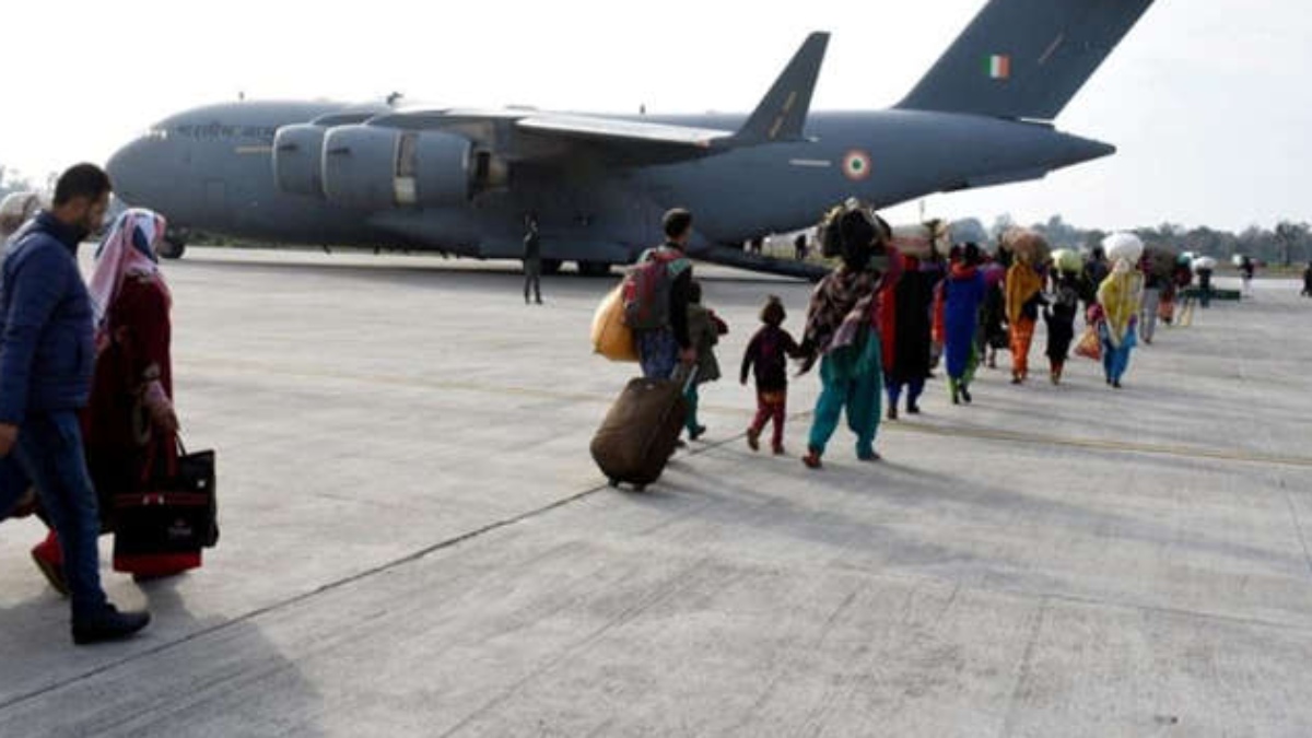 HUNDREDS OF STRANDED PEOPLE AIRLIFTED IN JAMMU, LEH