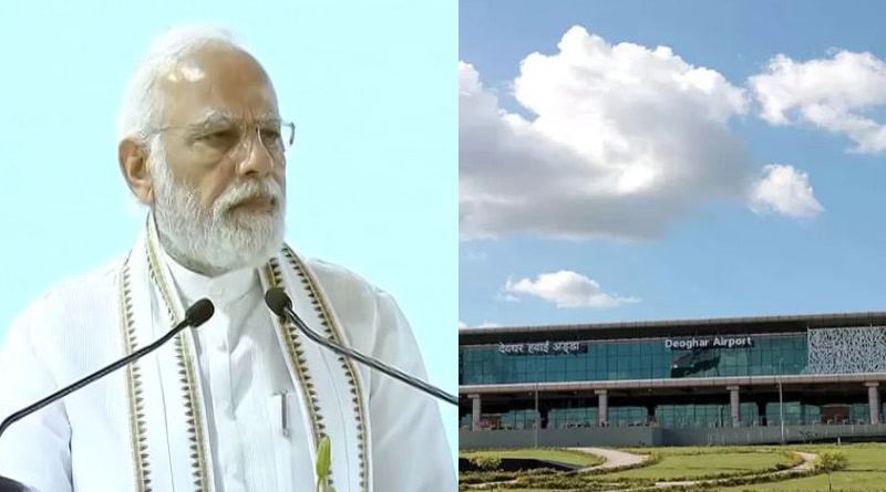 PM Narendra Modi inaugurates 657-acre Deoghar airport