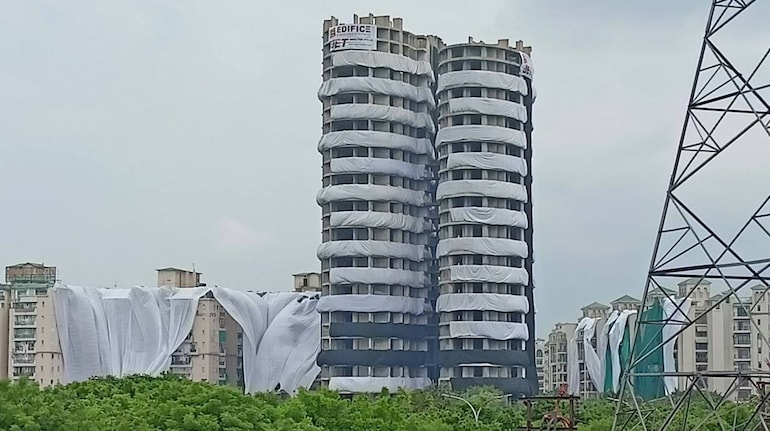 Twin tower demolition preparations underway