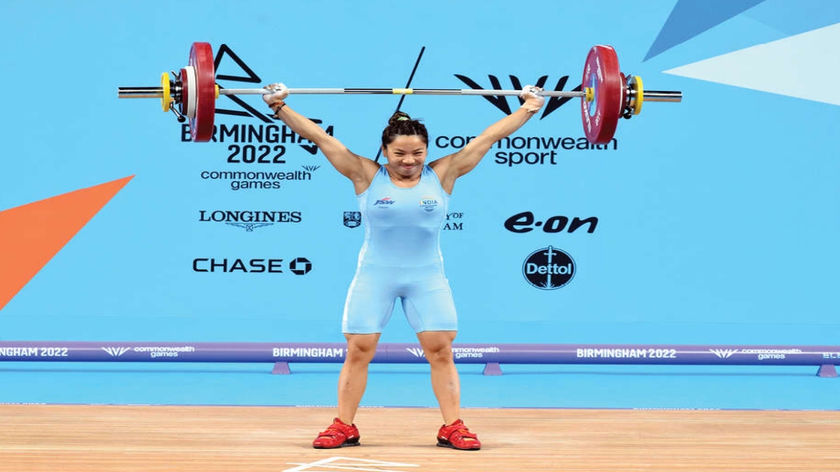 Mirabai Chanu wins gold in 49kg weightlifting
