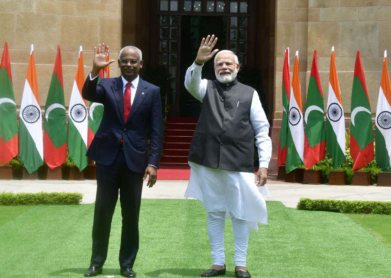 Maldives President Solih meets PM Modi in Delhi