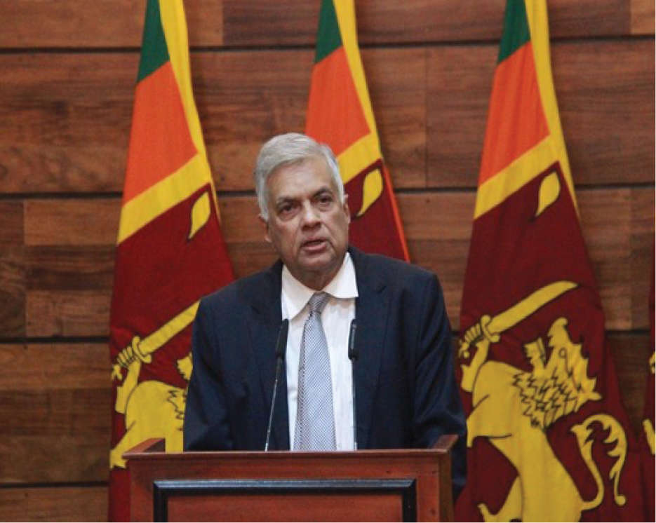 Sri Lanka Prime Minister Ranil Wickremesinghe