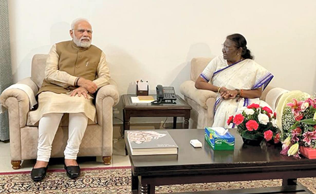 Narendra Modi and Droupadi Murmu