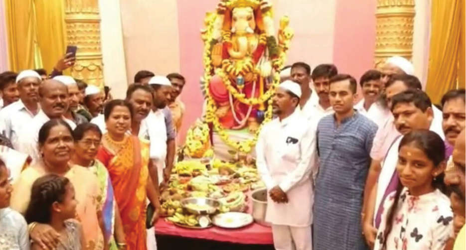 BRINGING IN BAPPA HAND-IN-HAND