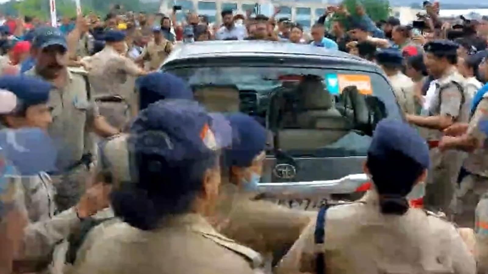 Ankita Murder Case: Outraged crowd vandalized BJP MLA’s car