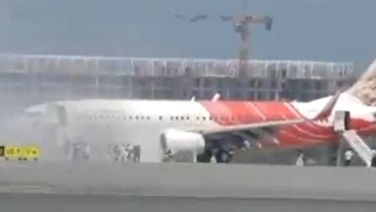 Air India Express flight with 145 people caught fire in Muscat; everyone evacuated