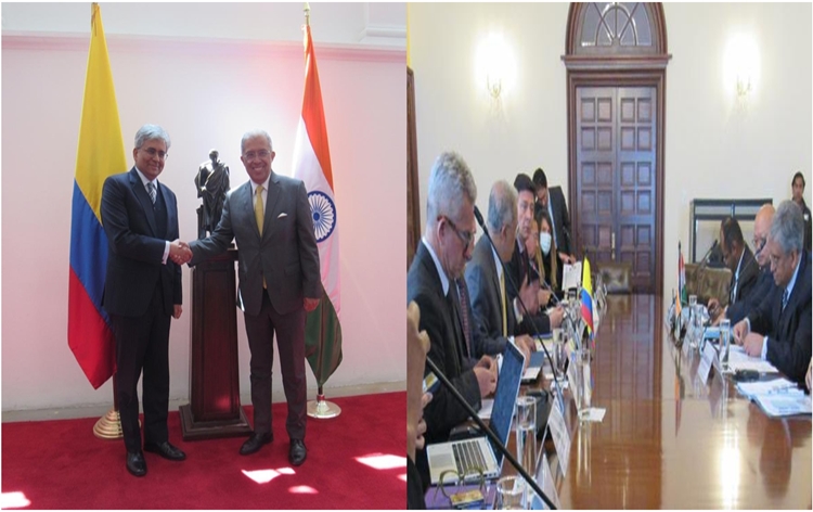 India Columbia agree to strengthen bilateral ties