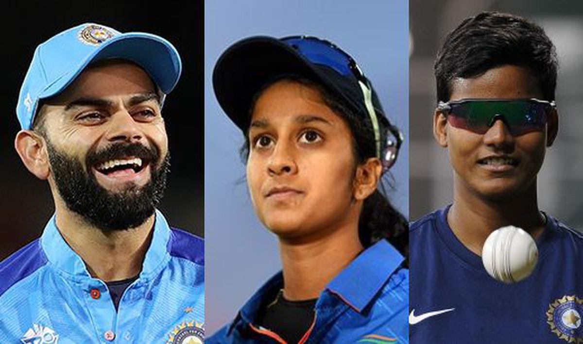 Who are the three Indian nominees for ICC Player of the Month for October?