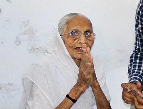 PM Modi’s mother Heeraben Modi casts her vote