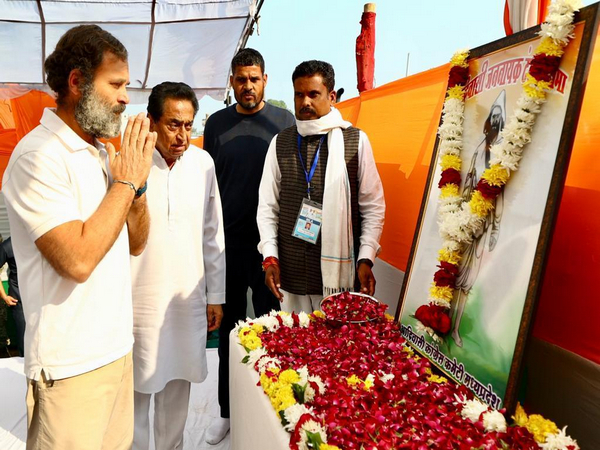 MP: Rahul Gandhi honours freedom fighter Tantia Bheel on his death aniversary