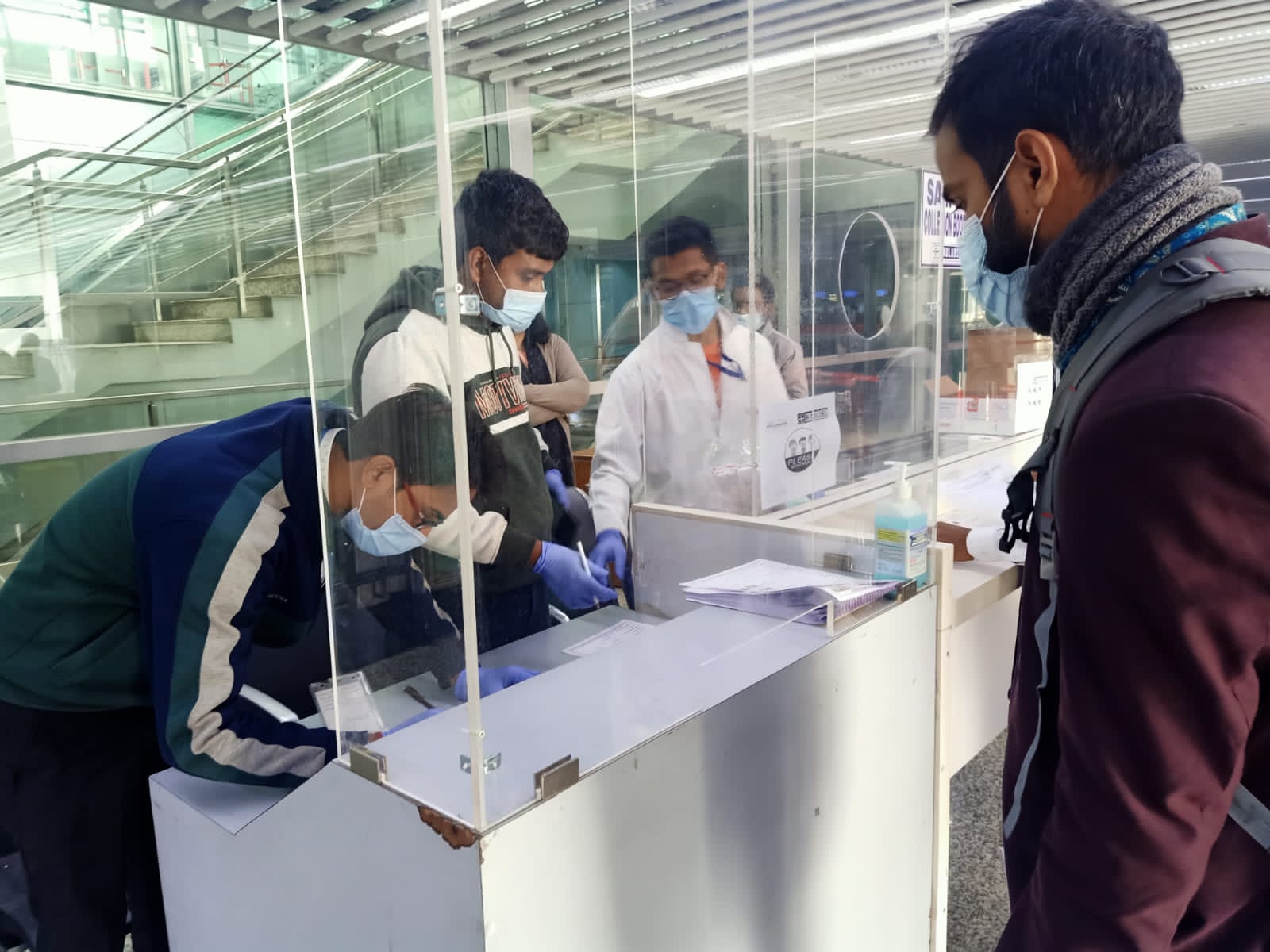 Covid-19 testing at Kolkata airport continues