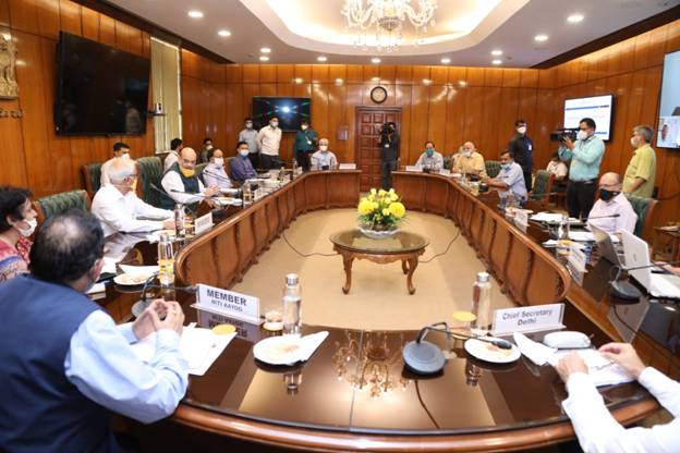HOME MINISTER CHAIRS A HIGH LEVEL MEETING ON JOSHIMATH CRISIS