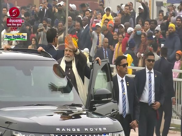 Republic Day: PM Modi waves at people on Kartavya Path after parade concluded