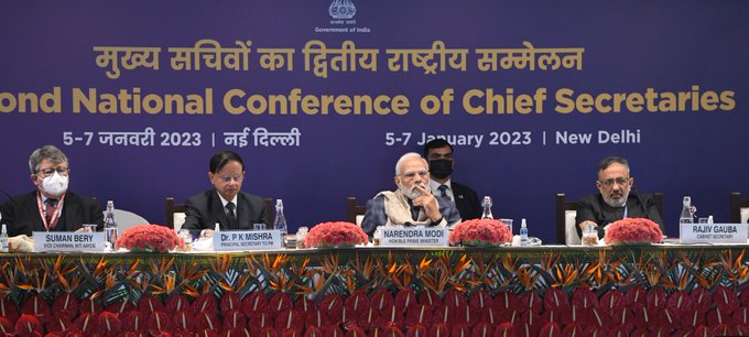 PM Modi chairs the second Chief Secretaries conference