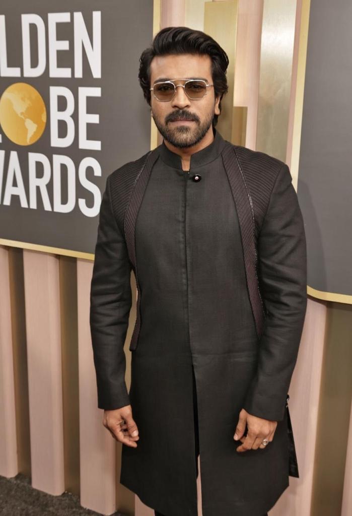 Ram Charan wears Tarun Tahiliani at the Golden Globe Awards 2023