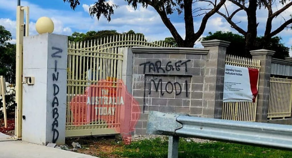 Second Hindu temple in Australia vandalised with anti-Hindu graffiti