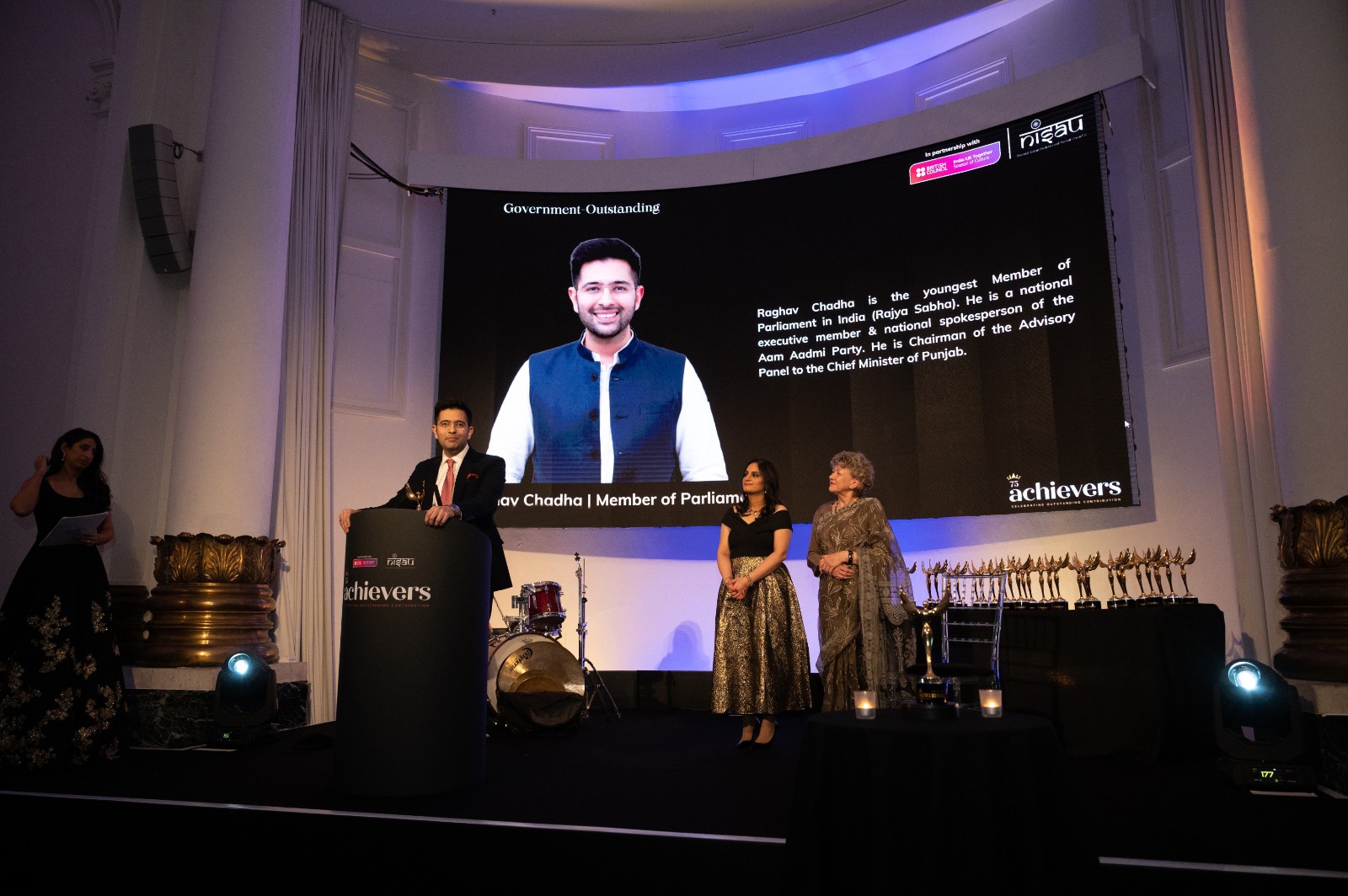 Raghav Chadha Receives “India UK Outstanding Achievers Honour” In London