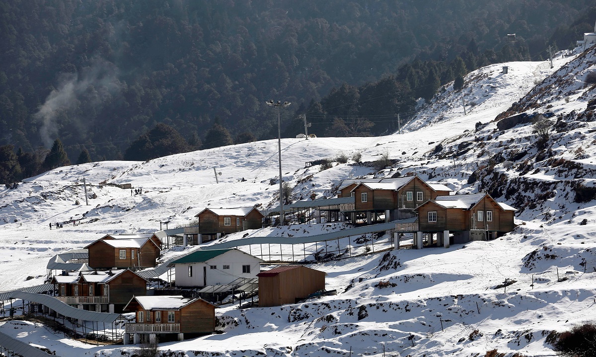 Snow covered Auli