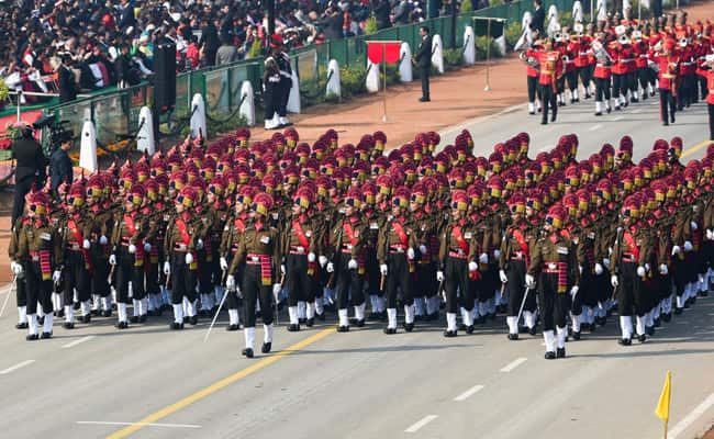 Armed Forces conduct rehearsals ahead of Republic Day Parade.