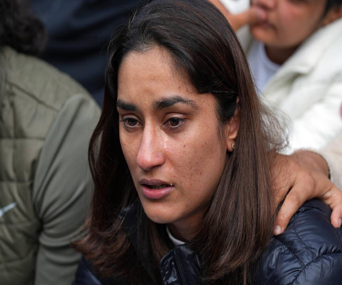 Vinesh Phogat : “Police has imposed 144 at Rajghat, not allowed to do press conference”
