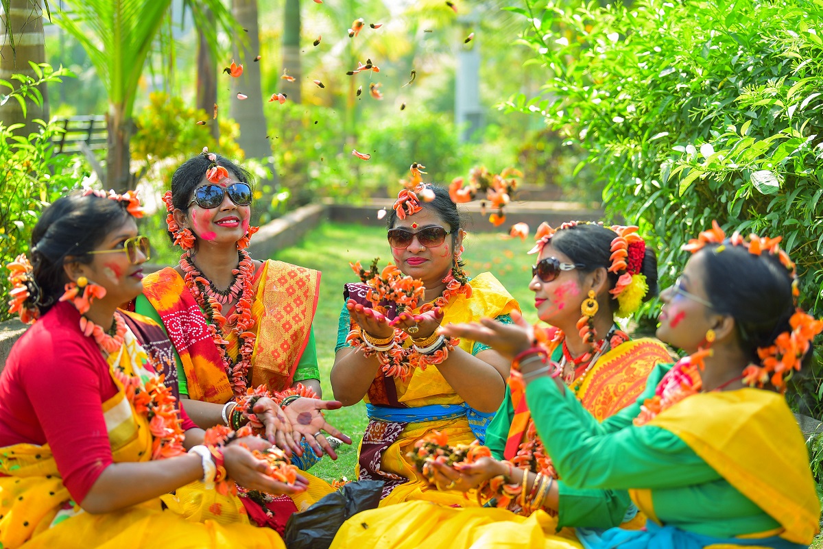 ‘Dol Utsav’: Women take part ahead of the Holi festival