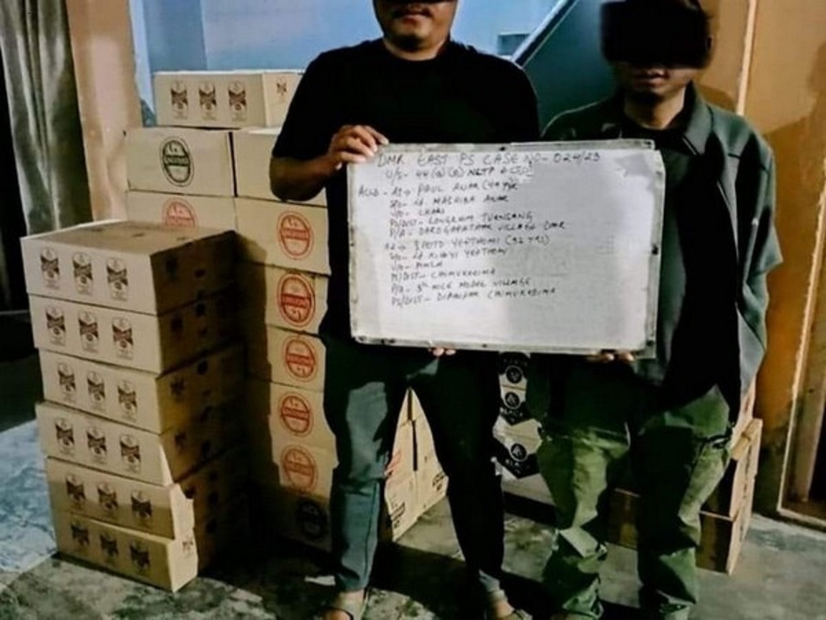 Nagaland CID unit arrests two persons for carrying illegal alcohol