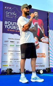 Virat Kohli flags off the first edition of the NEB ‘one8 Run’