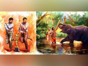 Artist AP. Shreethar celebrates India’s latest Oscar wins with the power of art