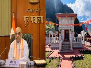 Amit Shah inaugurates Maa Sharda Devi Temple in J-K’s Kupwara