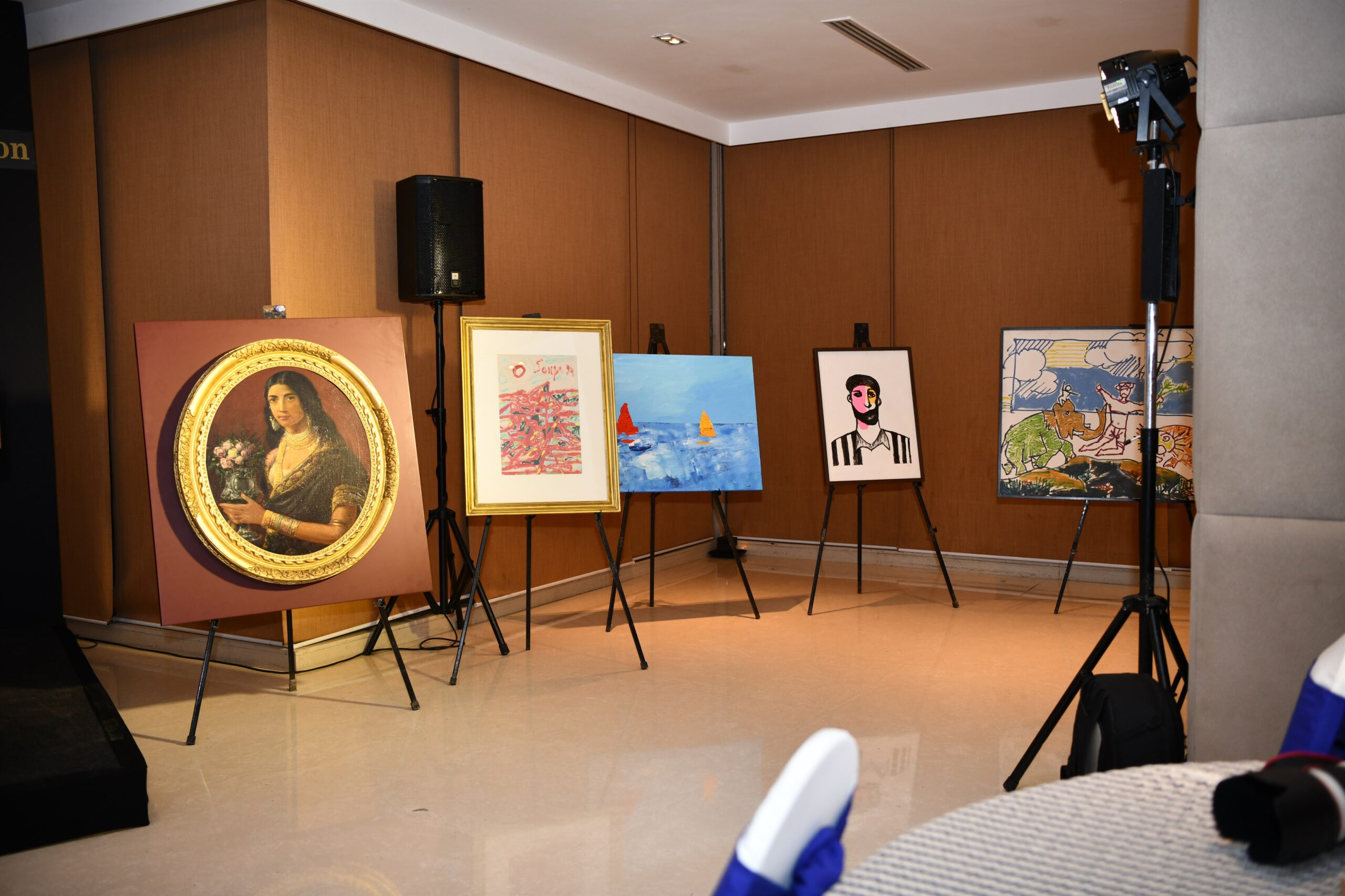 The artworks showcases drawings, paintings, print and sculptures of Au Typical artists