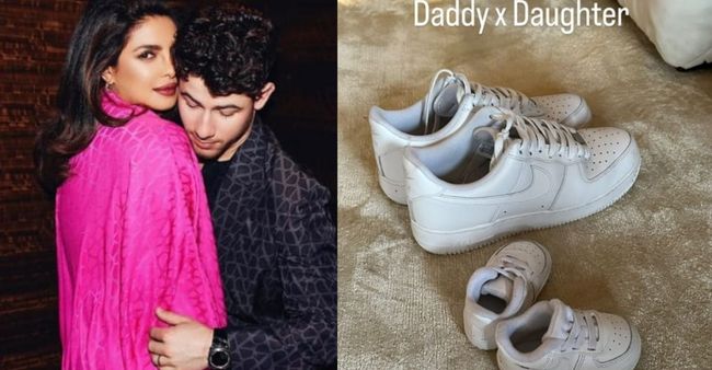 Nick Jonas flaunts his and Malti’s matching shoes is the cutest thing on the internet today