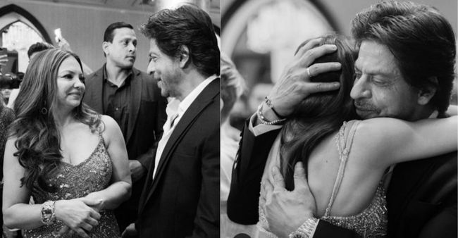 Shah Rukh Khan is breaking the internet with his latest pictures from Alanna Panday’s wedding