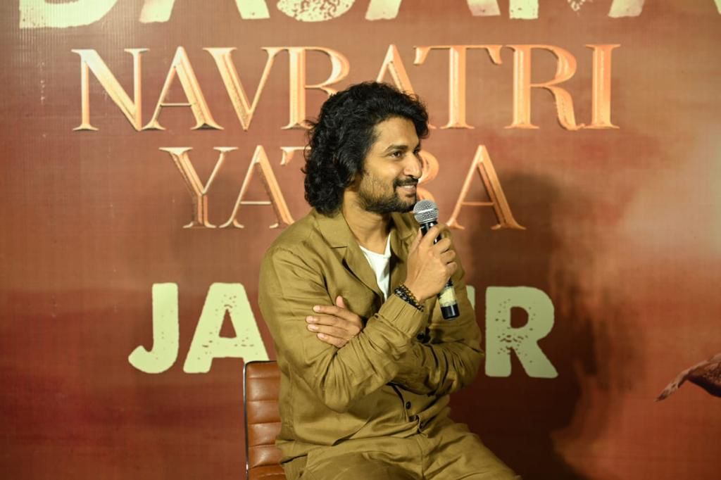 Natural Star Nani and his Pan-India film Dasara welcomed by Jaipur with a thunderous reception!