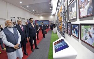 PM Narendra Modi with Australian PM Anthony Albanese during India vs Australia 4th Test match