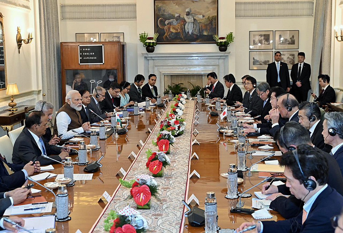 PM Narendra Modi holds delegation-level talks with Japanese PM Fumio Kishida
