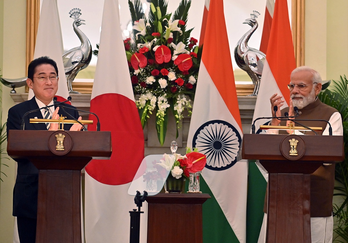 PM Narendra Modi and Japanese PM Fumio Kishida deliver a joint press statement