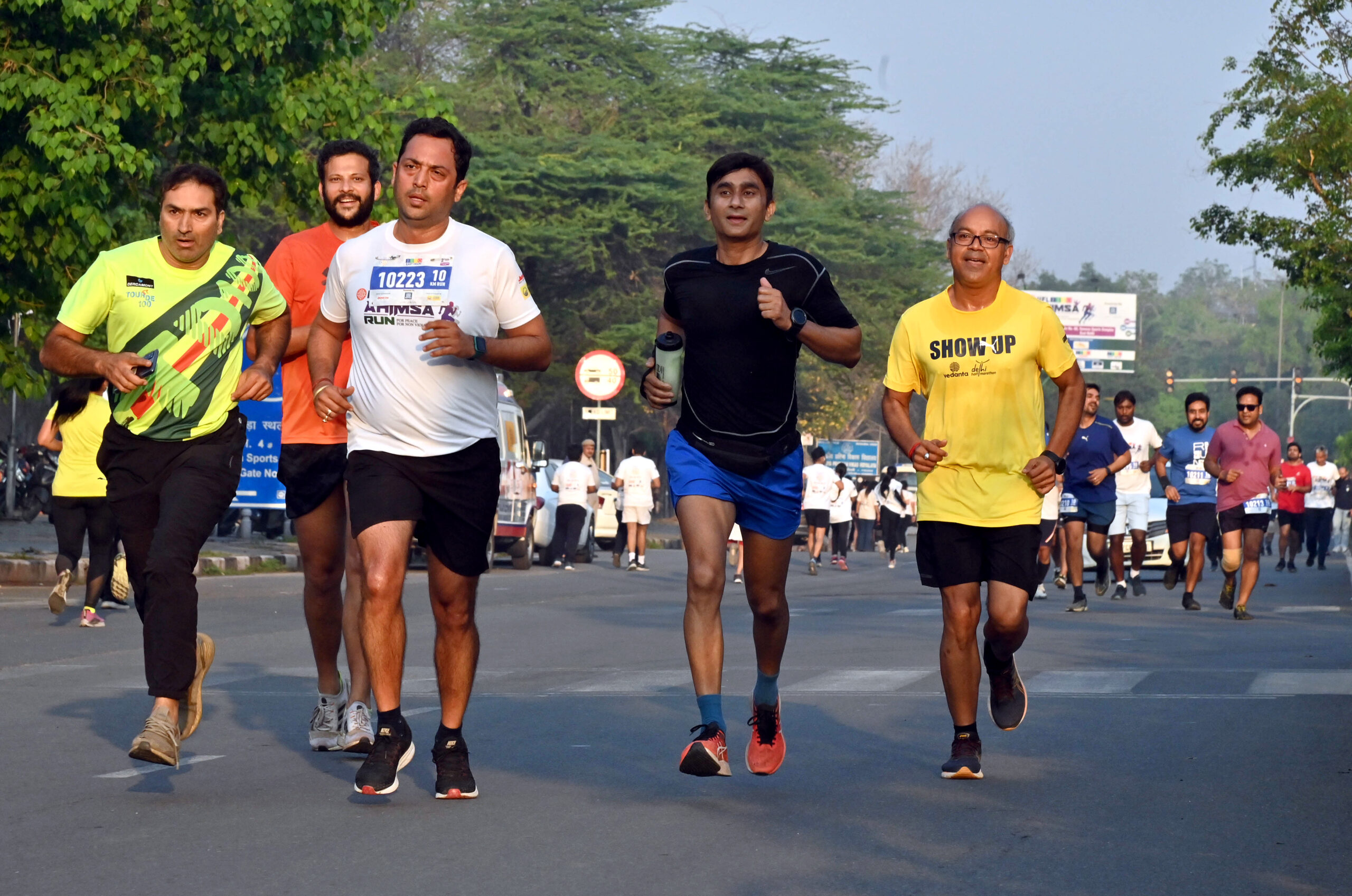 Participants take part in ‘IIFL JITO Ahimsa Run’