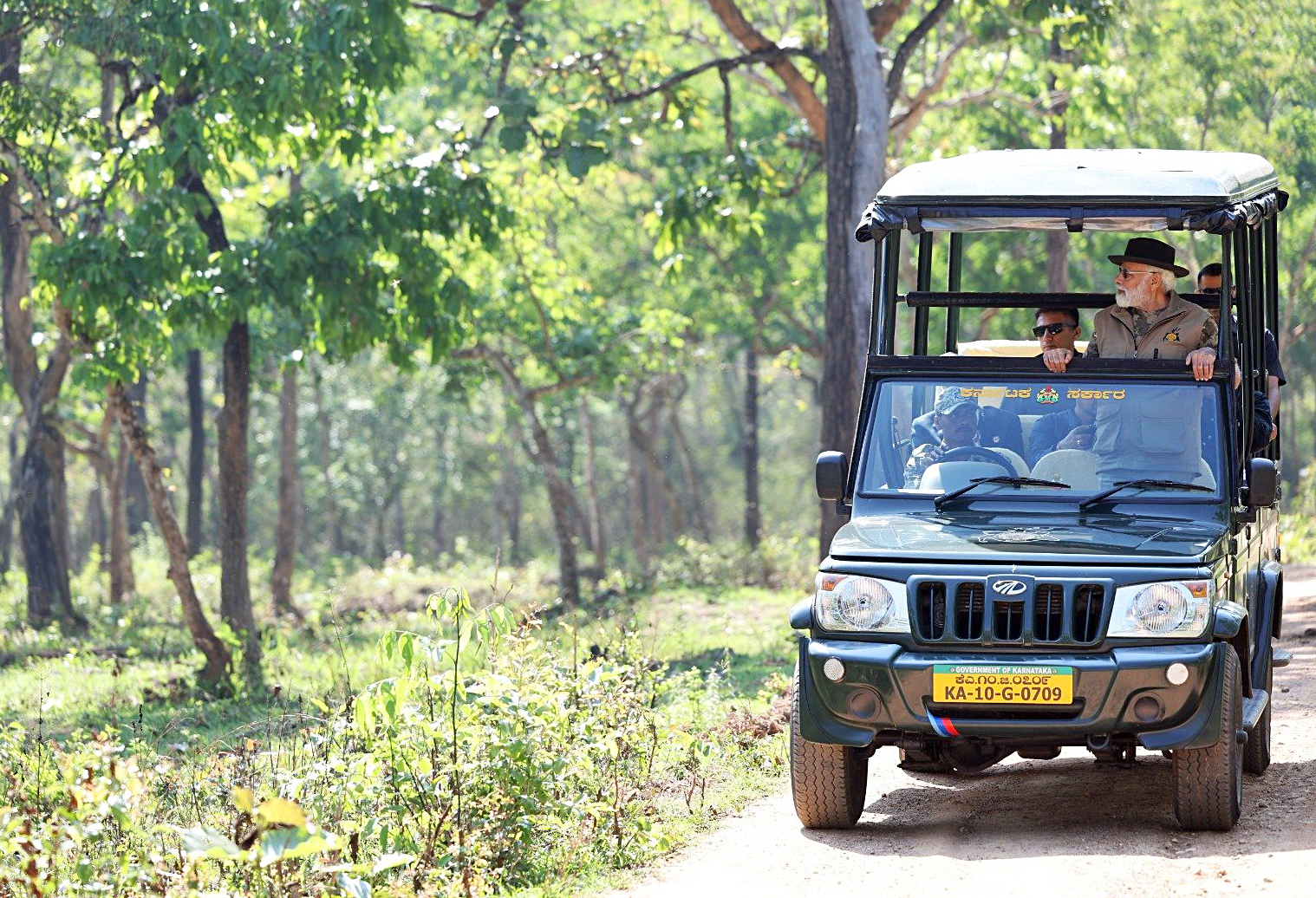 PM Modi visited Bandipur Tiger Reserve today