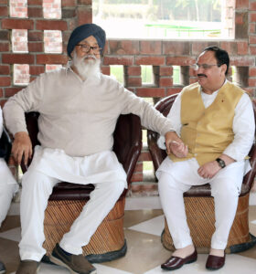 JP Nadda pays last respect to Shiromani Akali Dal patron Parkash Singh Badal