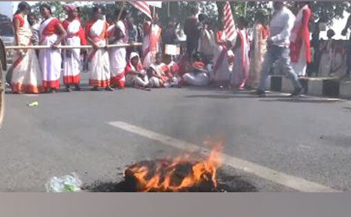 Jharkhand: 150 people detained in tribal organisation’s protest against burning of religious flag