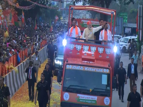 PM Modi holds mega roadshow in Bengaluru