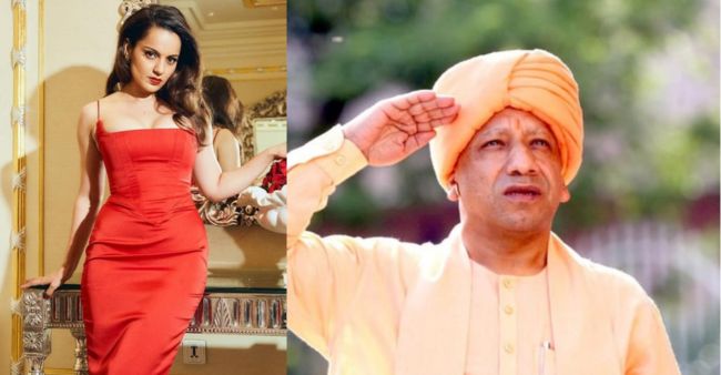 Actress Kangana Ranaut praises CM Yogi Adityanath after Asad Ahmad’s encounter-Take a look